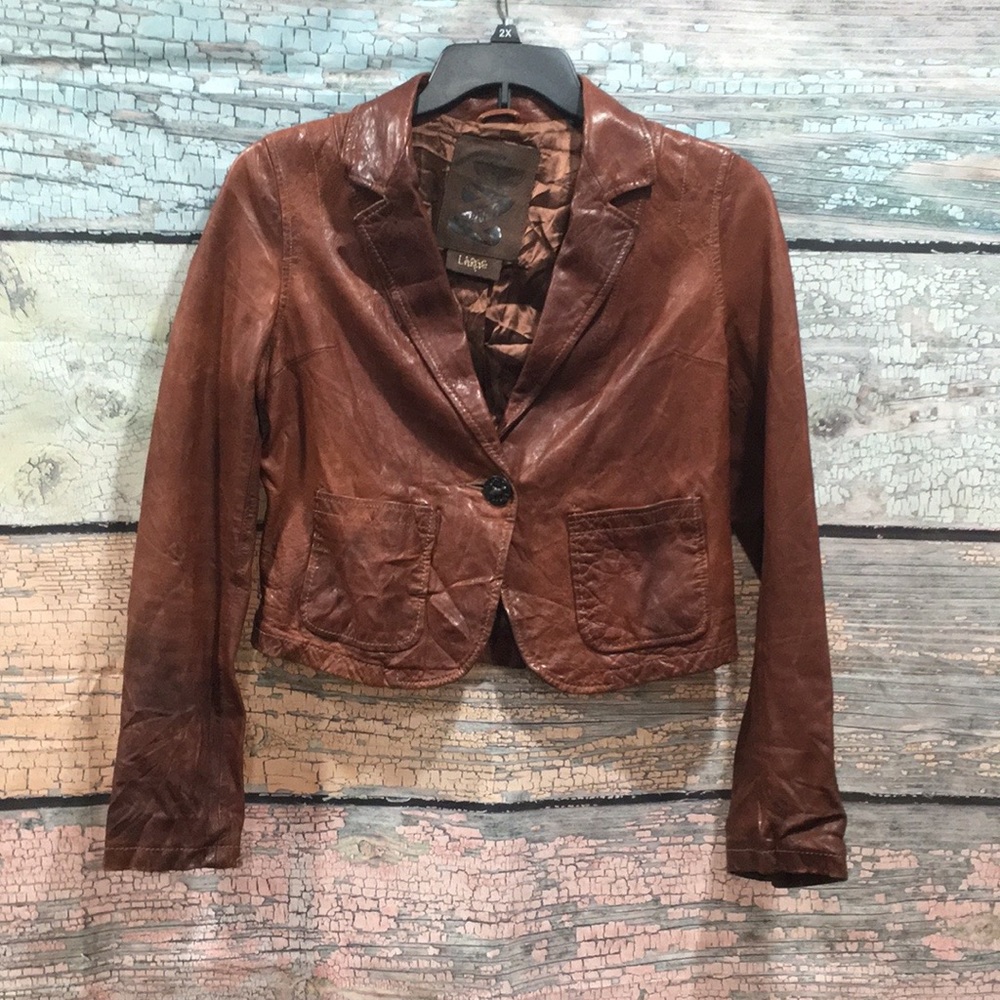 Z BRAND BURNT BROWN JACKET SIZE L